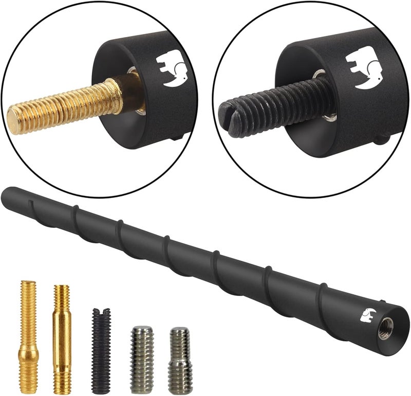 ONE250 8" inch Spiral Flexible Rubber Copper Core Antenna, Compatible with Mazda MX-5 Miata (2006-2024), Mazda2 (2002-2016), Mazda5, Mazda CX-7, Mazda3 - Designed for Optimized FM/AM Reception - Image 4
